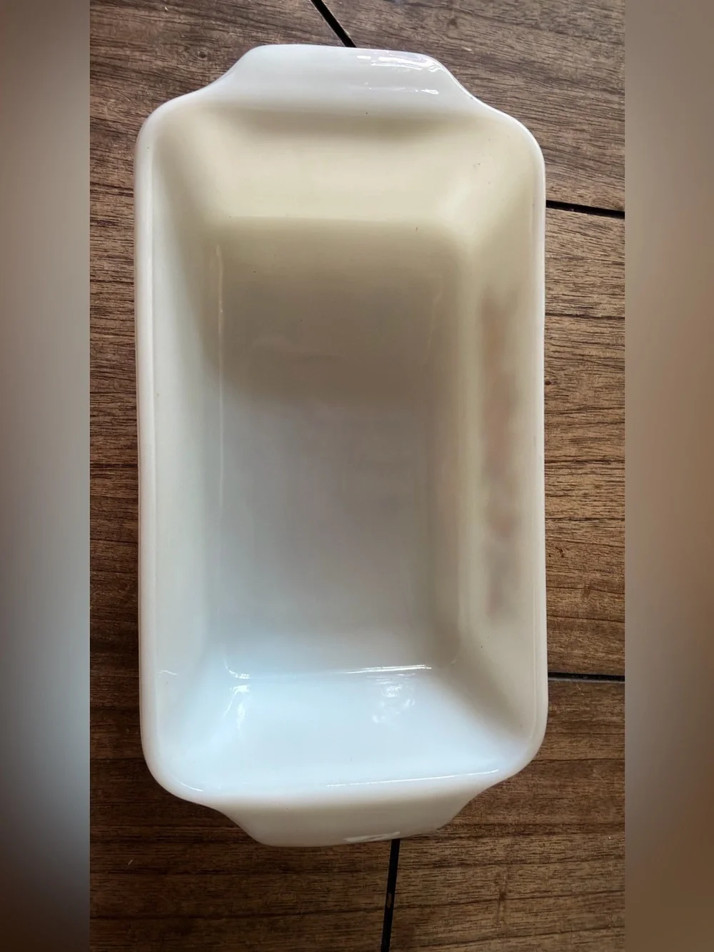 Vintage ANCHOR HOCKING FIRE KING LOAF PAN 441 ONE QUART VEGETABLE HARVEST 5 X 9